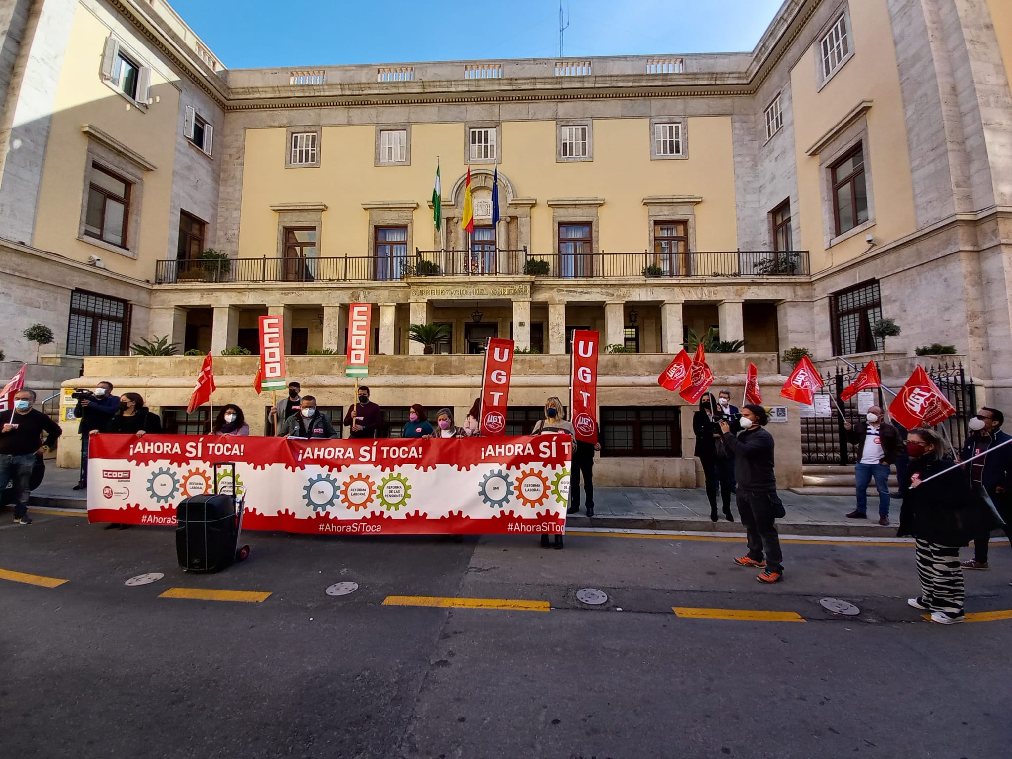 Concentración 11 Febrero 2021 frente a Subdelegación del Gobierno en Almería
